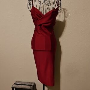 Windsor Strapless Red Dress